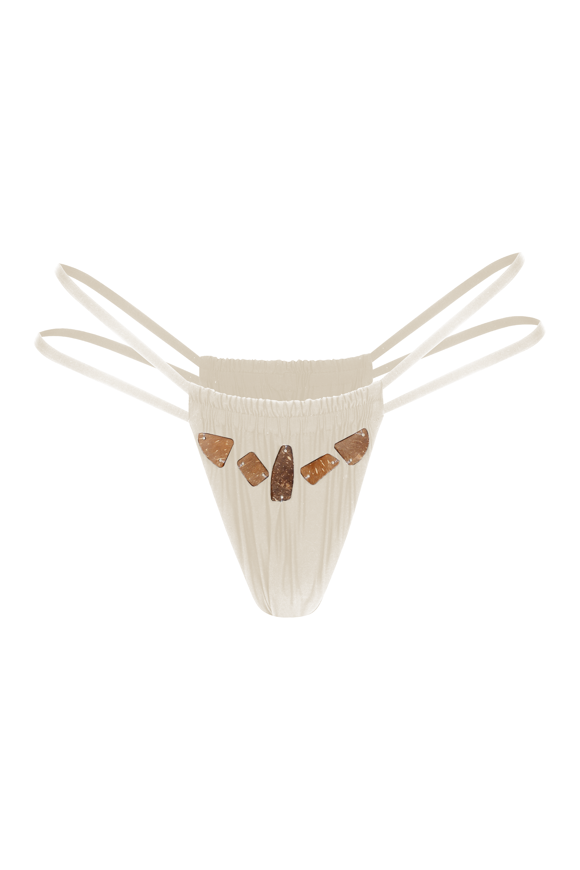 Amaya bikini bottom  -creamy luxe