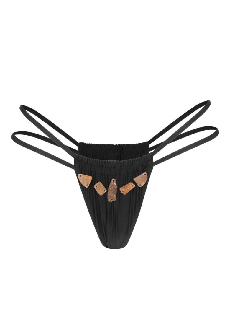 Amaya bikini bottom - jet-set black